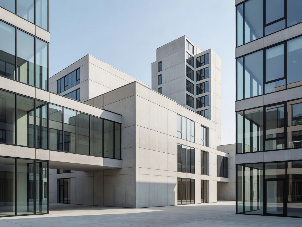 Berlin modern architecture and Bauhaus geometry